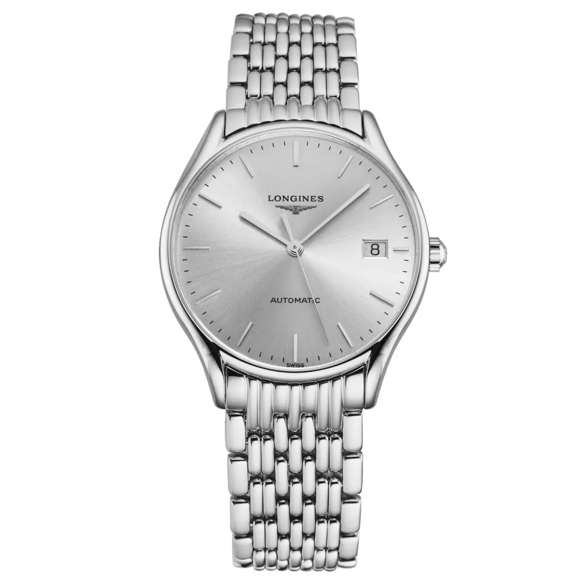 Longines Women`s `lyre` Silver Dial Steel Bracelet Automatic Watch L4.860.4.72.6
