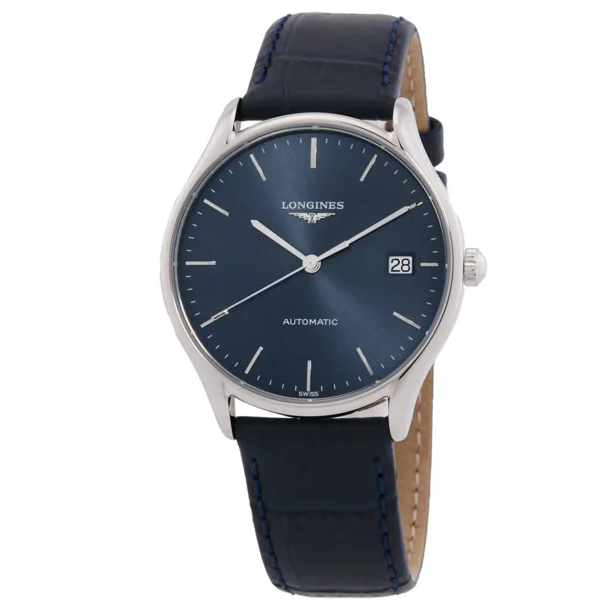 Longines Lyre Automatic Blue Dial Unisex Watch L48604922 - Dial: Blue, Band: Blue, Bezel: Silver-tone