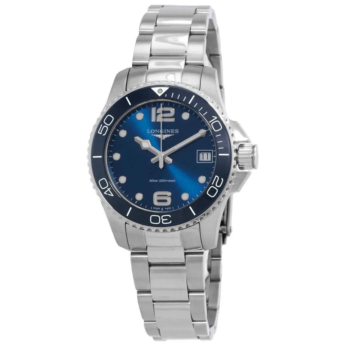 Hydroconquest Quartz Blue Dial Ladies Watch L3.370.4.96.6 by Longines