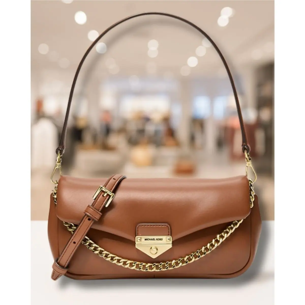 Soho Women Small Purse Crossbody Shoulder Pouchette Bag Handbag MK LUGGAGE by Michael Kors