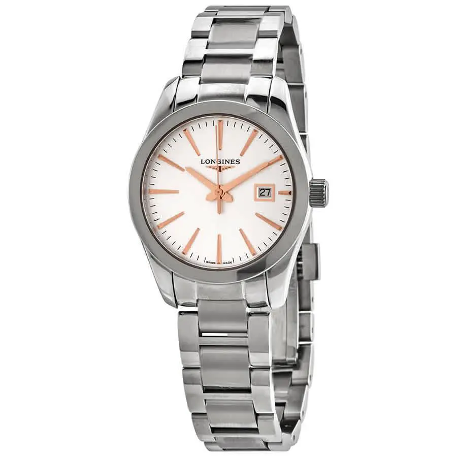 Conquest Classic Quartz Silver Dial Ladies Watch L2.286.4.72.6 by Longines