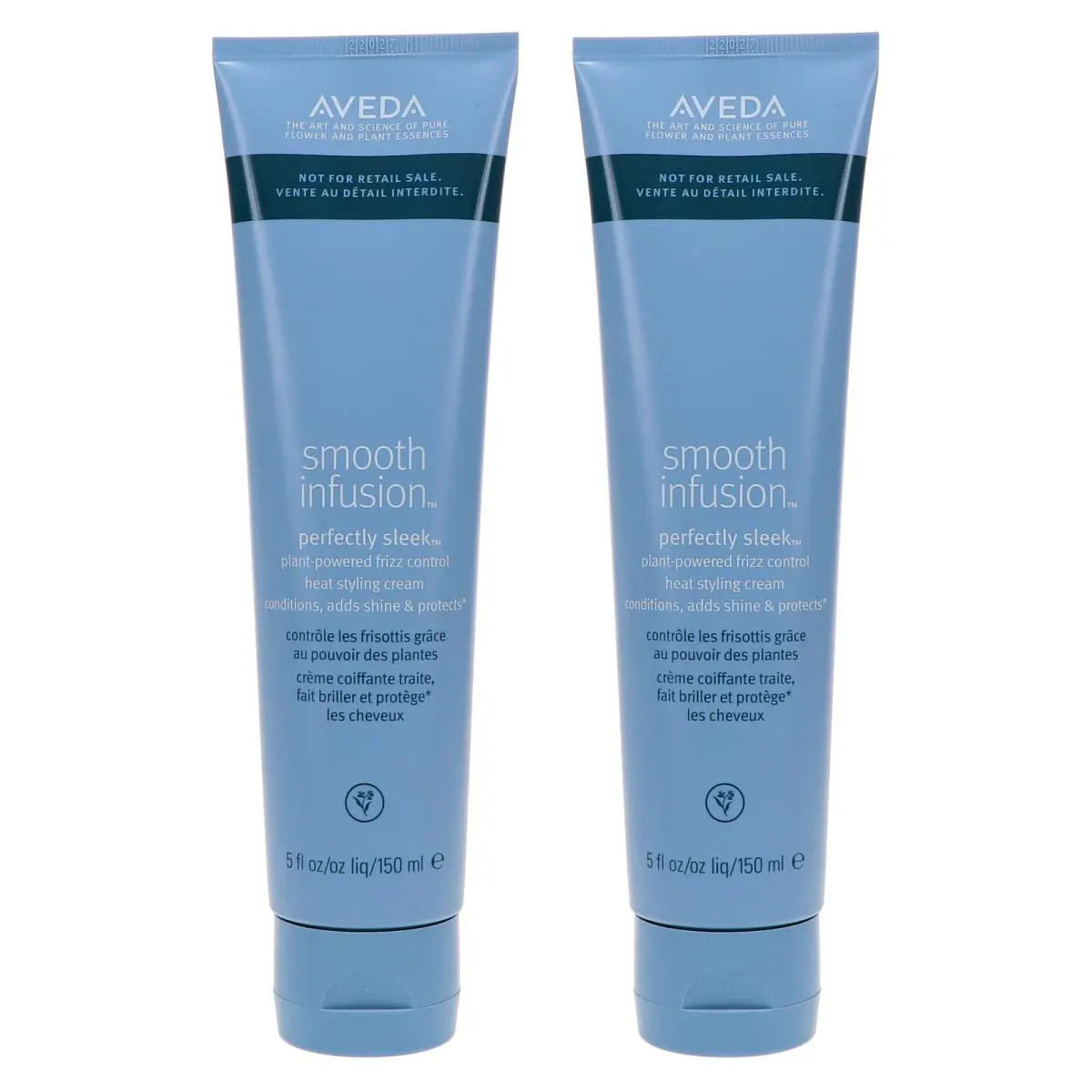 Aveda Smooth Infusion Perfectly Sleek Heat Styling Cream 5 oz 2 Pack