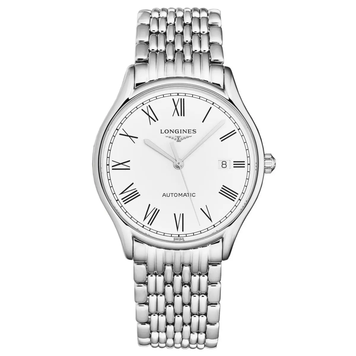 Longines Men`s Lyre Automatic White Dial Stainless Steel Watch L4.960.4.11.6