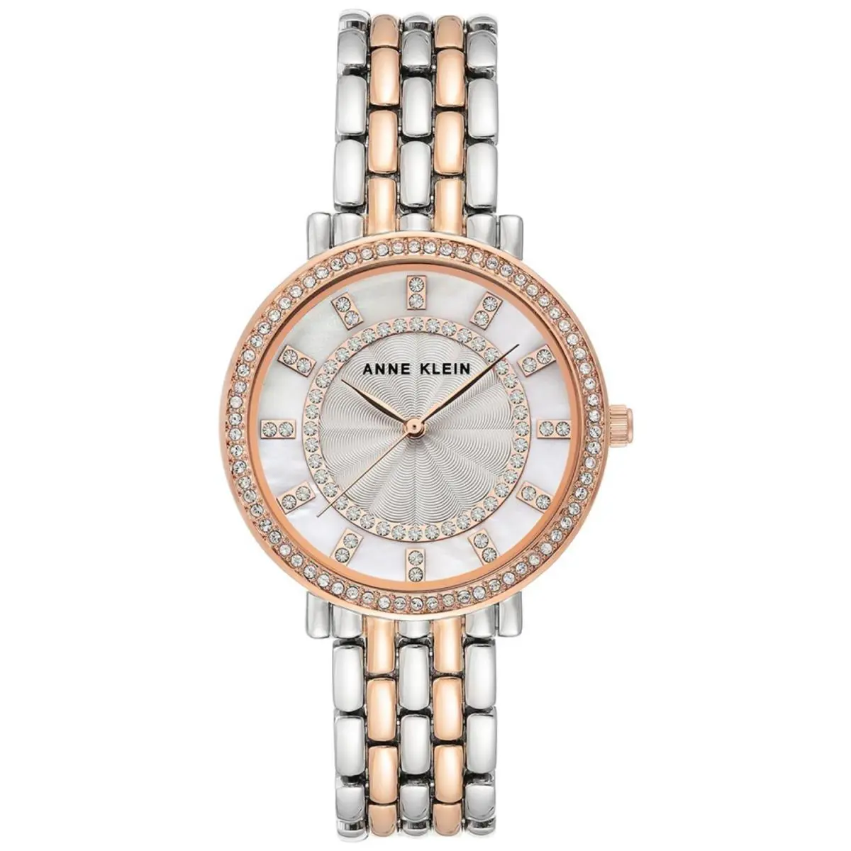 Anne Klein Women`s Classic White Dial Watch - AK/3799MPRT