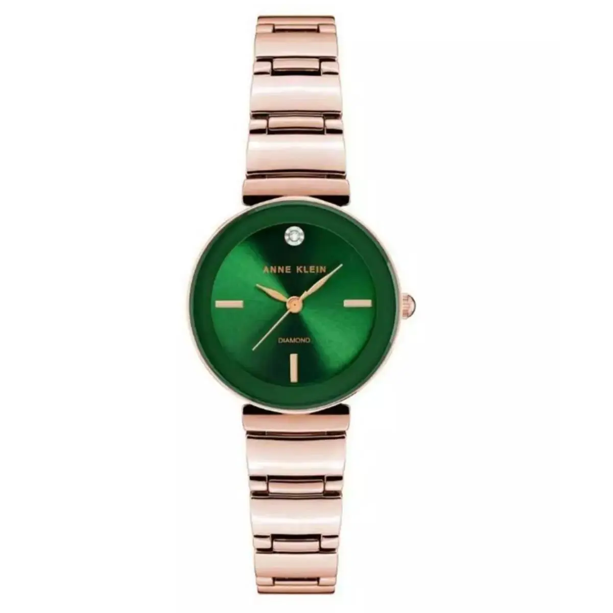Anne Klein Women`s Accented Green Dial Watch - AK/2434GNRG
