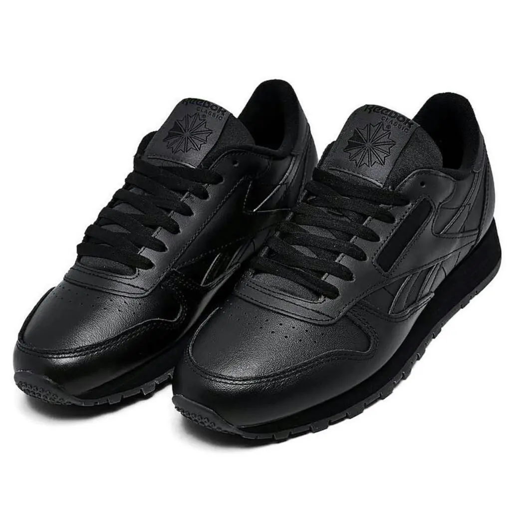 Reebok shoes - Reebok Classic Leather - Classic Leather - All Colors, s: Black/Black/Grey - Classic Leather, Manufacturer: Black/Black/Grey 4