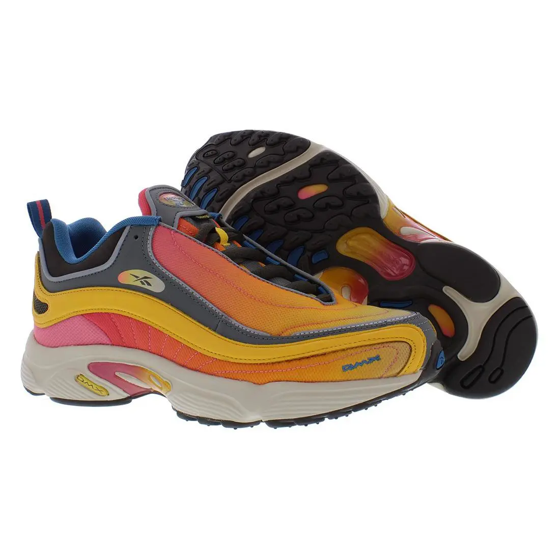 Reebok Daytona Dmx Unisex Shoes - Trek Gold/Super Pink/Blue, Main: Multi-Colored