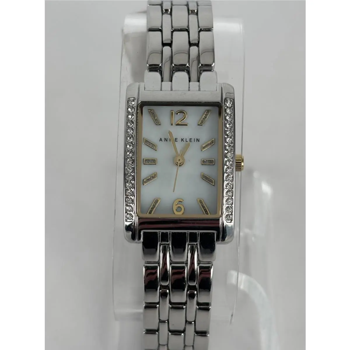Anne Klein AK/1903 22mm Silver Tone Quartz Watch W/bracelet Battery