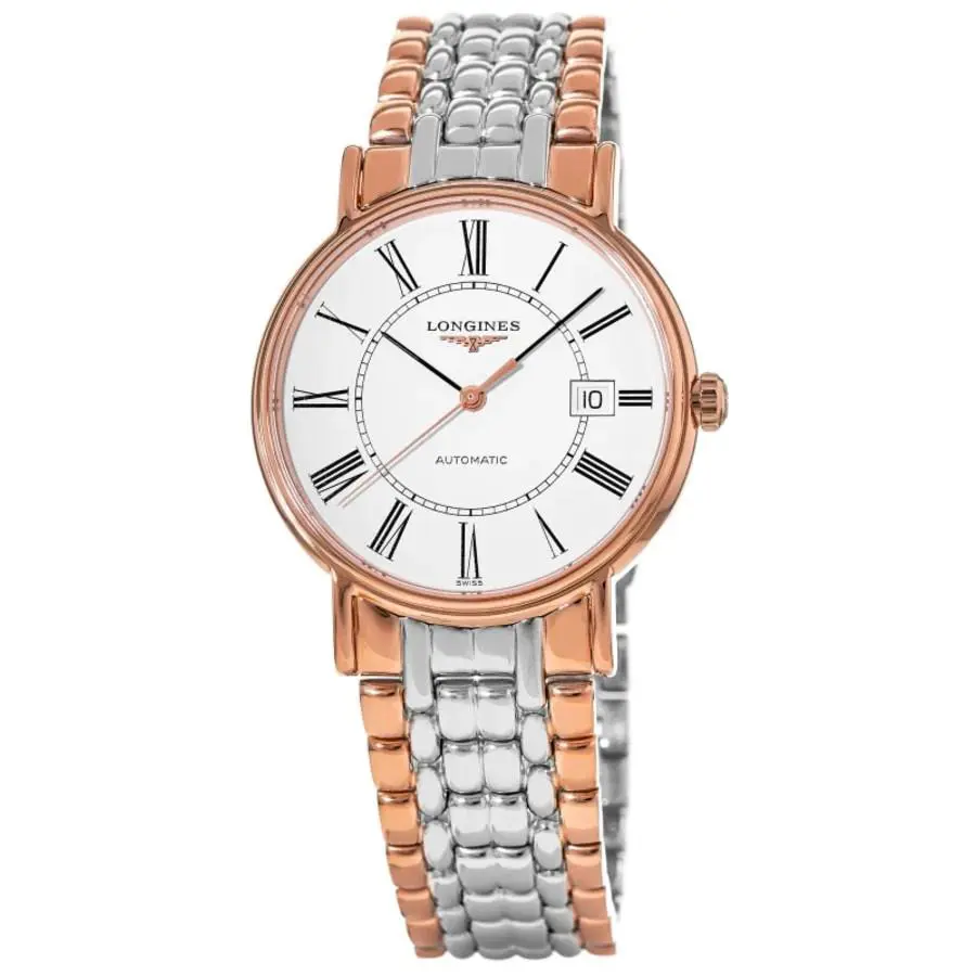 Longines Presence Automatic White Roman Dial Men`s Watch L4.922.1.11.7