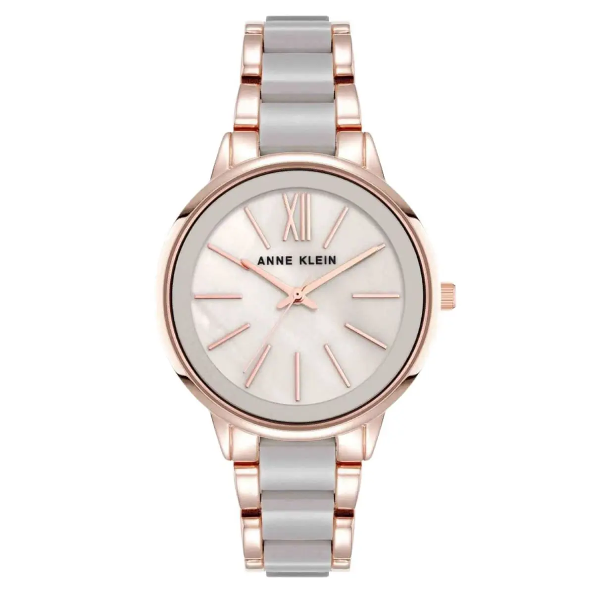 Anne Klein Women`s Classic Rose Gold Dial Watch - AK/1412TPRG