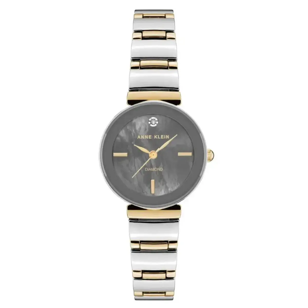Anne Klein Women`s Accented Grey Dial Watch - AK/2435GMTT