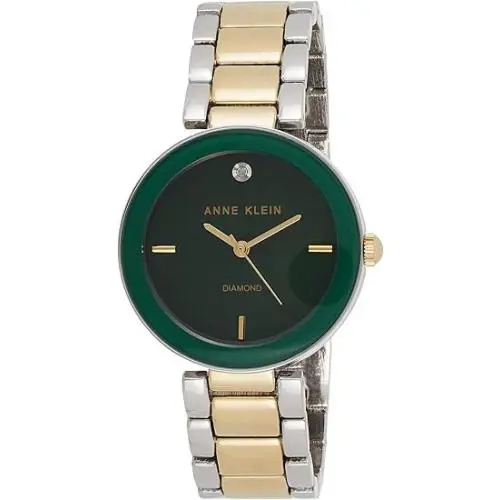Anne Klein Gold-tone Stainless Steel Green Dial Ladies Watch