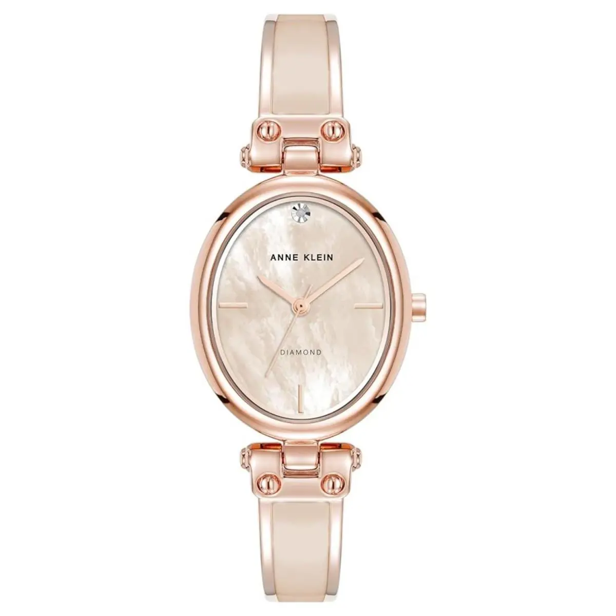 Anne Klein Women`s Classic Rose Gold Dial Watch - AK/5118BHRG