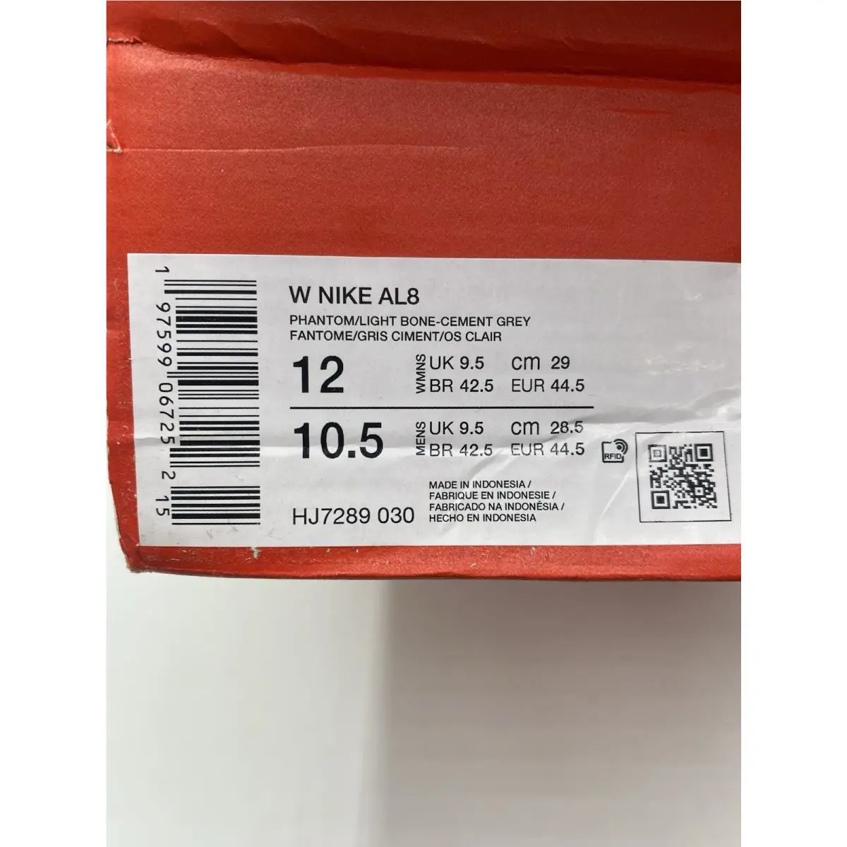 Nike shoes - Nike AL8 - HJ7289-030 - Ivory, Manufacturer: Phantom/Cement Grey/Life Lime/Light Bone 5