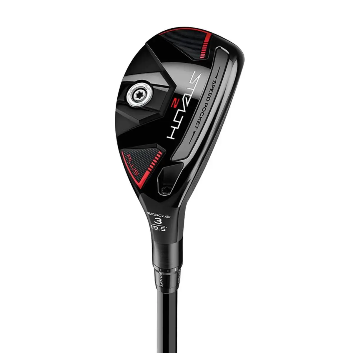 Taylormade Stealth 2 Plus 3-19.5 Rescue Red Kai`li 85 Stiff Left Handed - Red, Teal