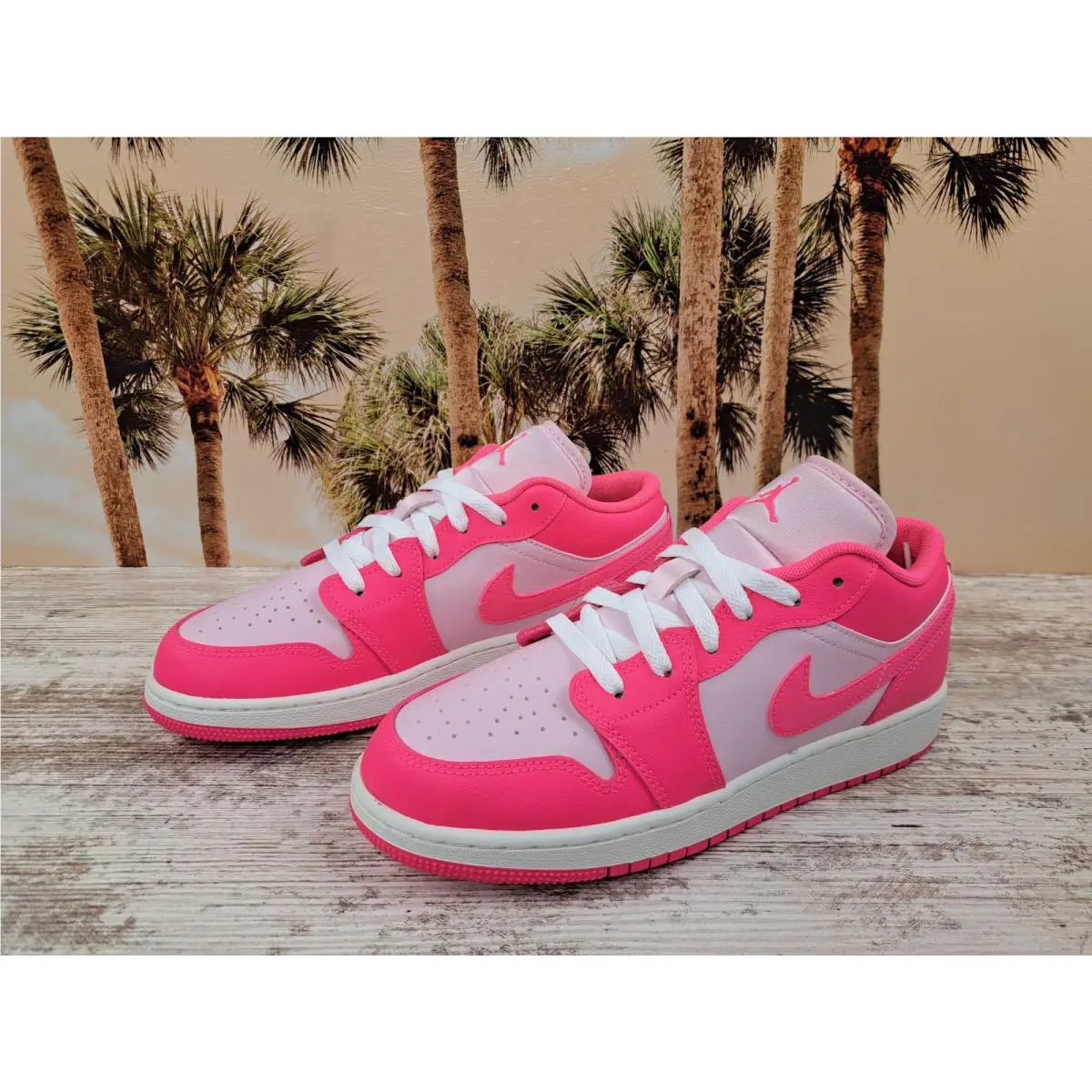 Nike shoes - Jordan Air 1 Low GS - 553560-661 - Pink 1