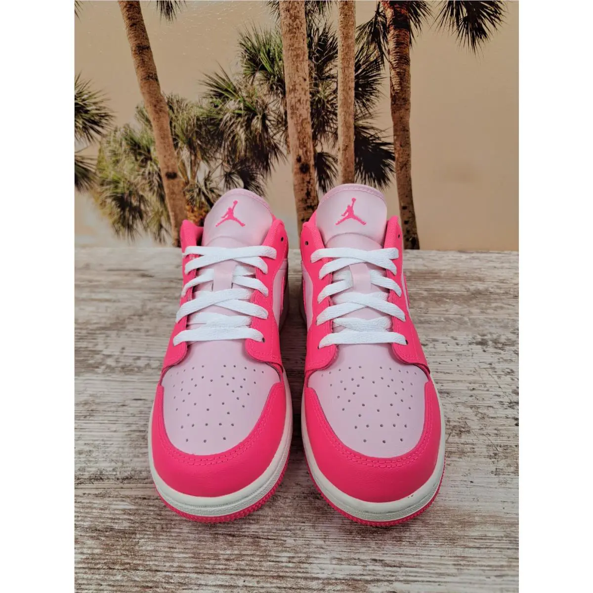 Nike shoes - Jordan Air 1 Low GS - 553560-661 - Pink 2