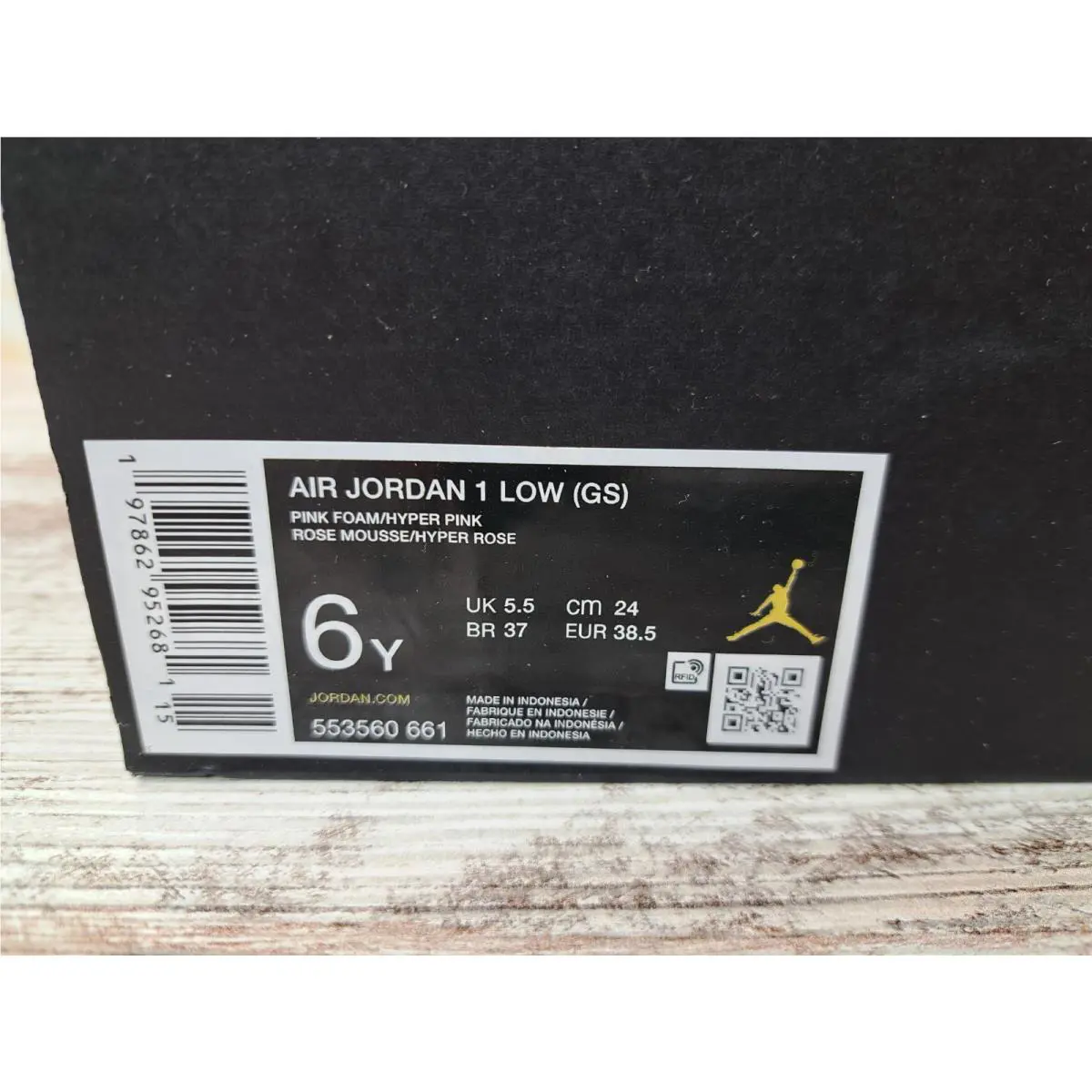 Nike shoes - Jordan Air 1 Low GS - 553560-661 - Pink 7