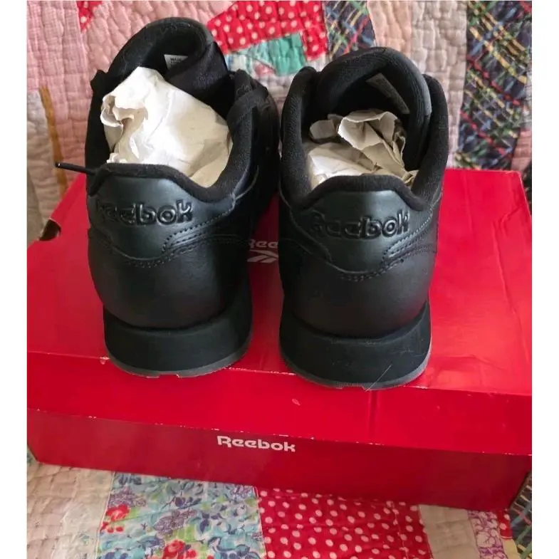 Reebok shoes - Reebok Classic Leather - Classic Leather - Black, Manufacturer: Black/Black/Grey 1