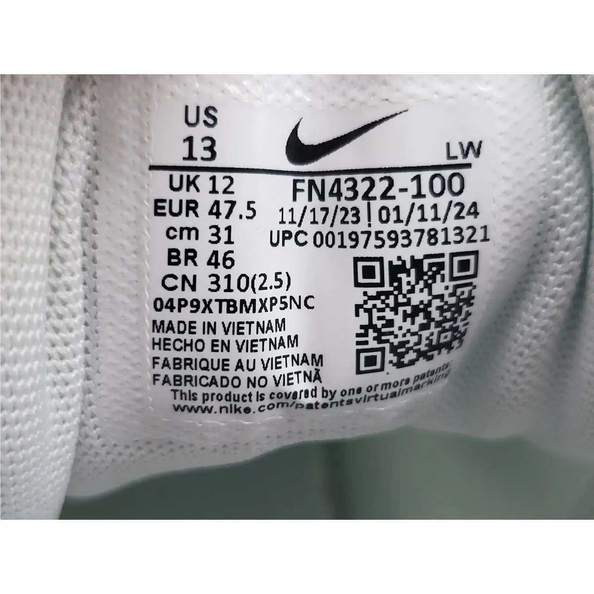 Nike shoes - Nike Precision 7 - Precision - FN4322-100 - White (UPC: 197593778222) 8