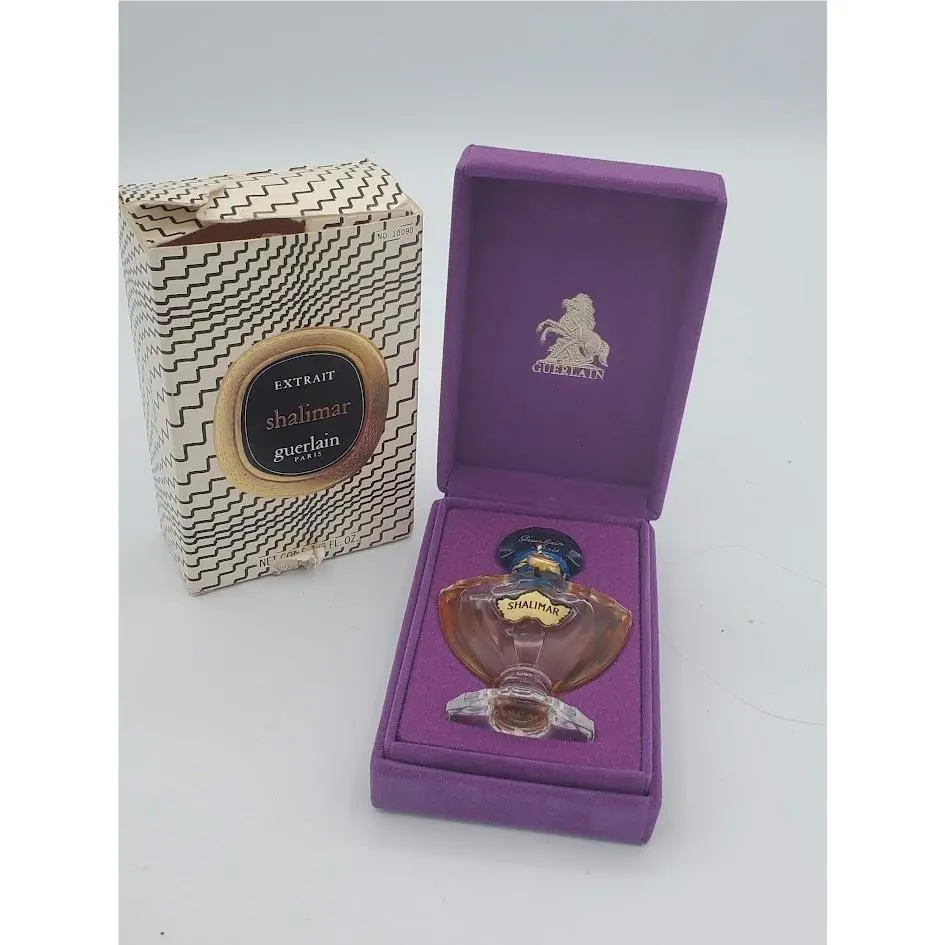 Vintage Guerlain Shalimar Perfume Extrait de Parfum 1/3 oz