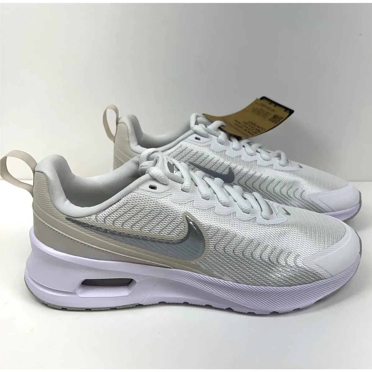 Nike Air Max Nuaxis SE Summit White Silver Shoes Sneakers IB4341-100 Size 10