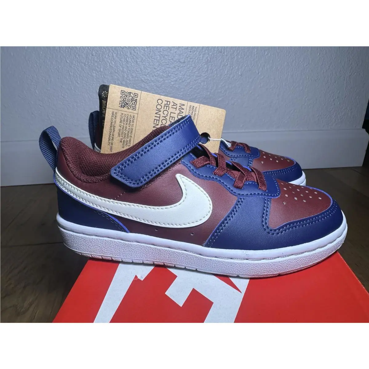 Nike shoes - Nike Court Borough - Court Borough - RED/BLUE/WHITE 2