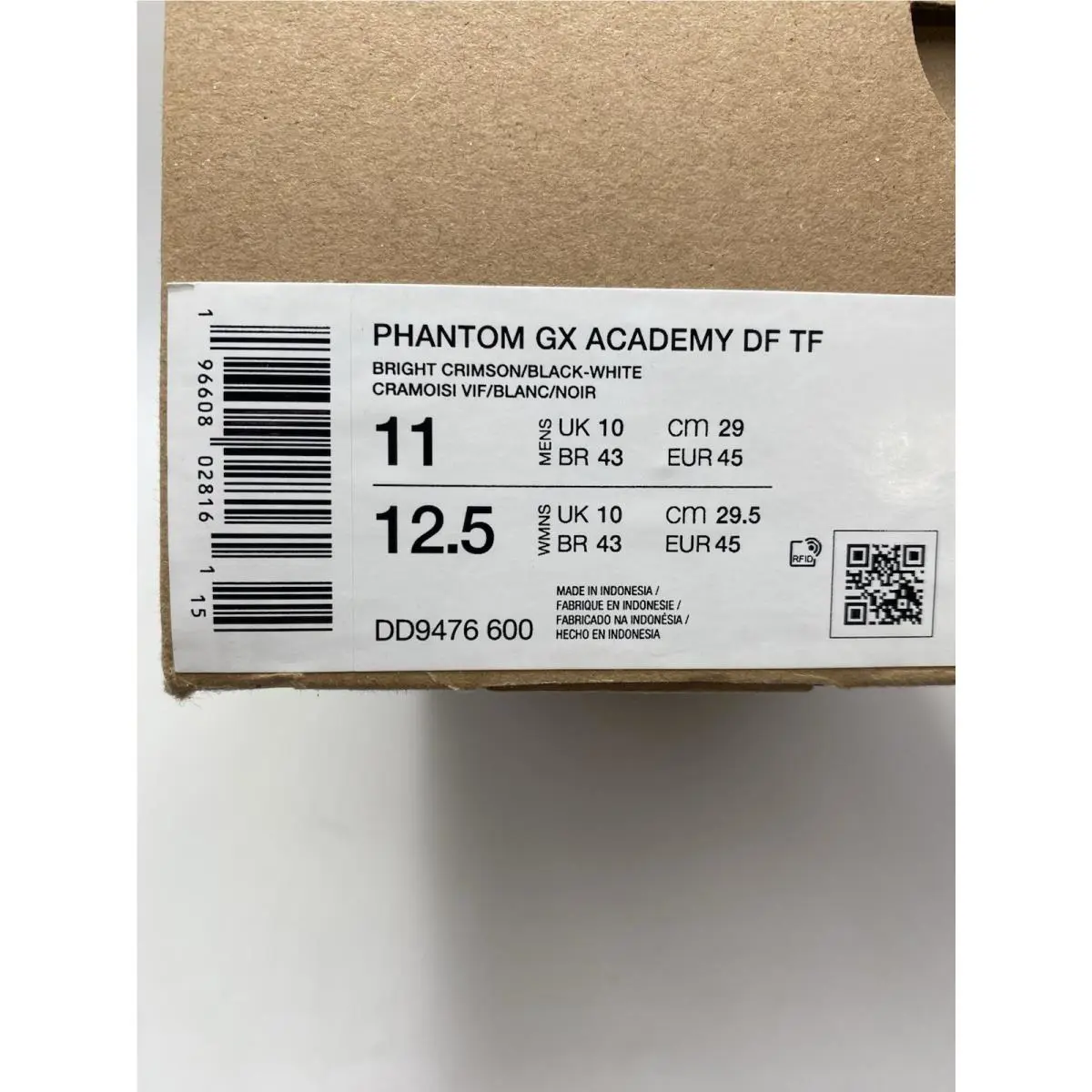 Nike shoes - Nike Phantom GX - Phantom - DD9476 600 - Bright Crimson/Black-White (UPC: 196608028161) 6