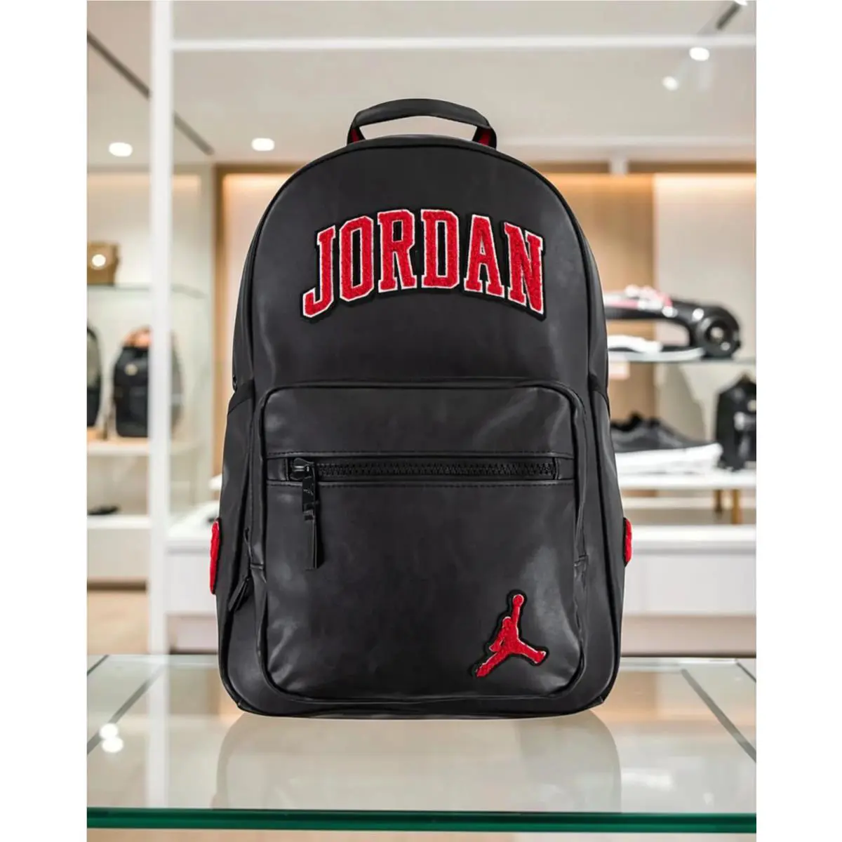 Air Jordan Boroughs Chenille Backpack Black School Bookbag Large Travel Bag