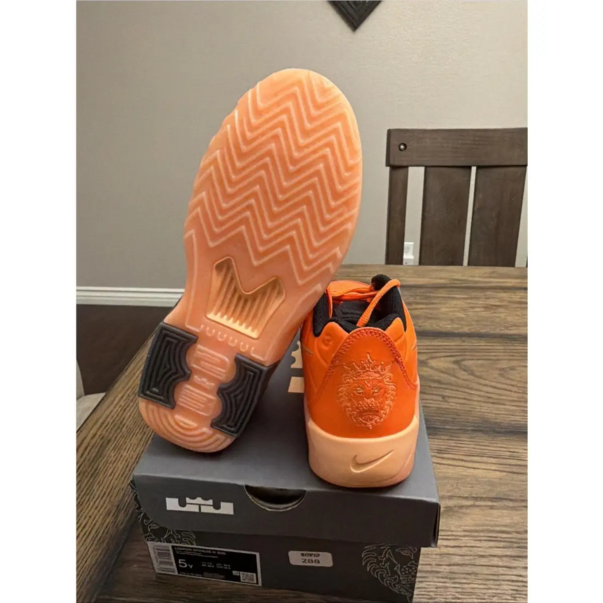 Nike shoes - LeBron Witness IX (GS) - LeBron Witness - HV2270 800 - Orange, Black 4