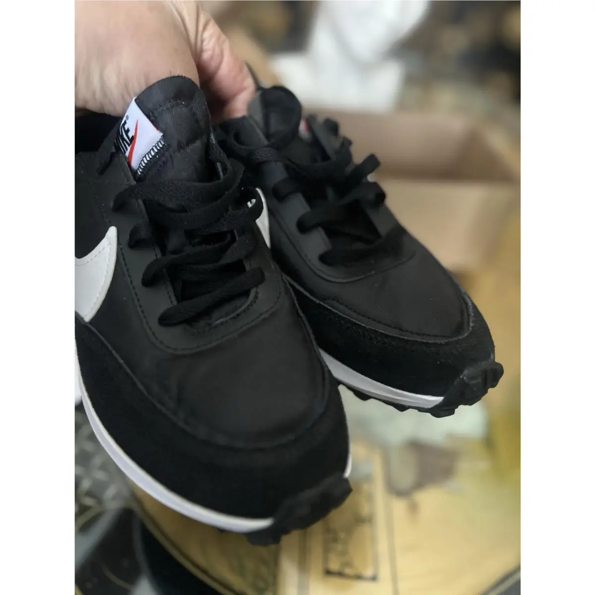 Nike shoes - Nike Waffle Debut - Waffle Debut - black & white 1
