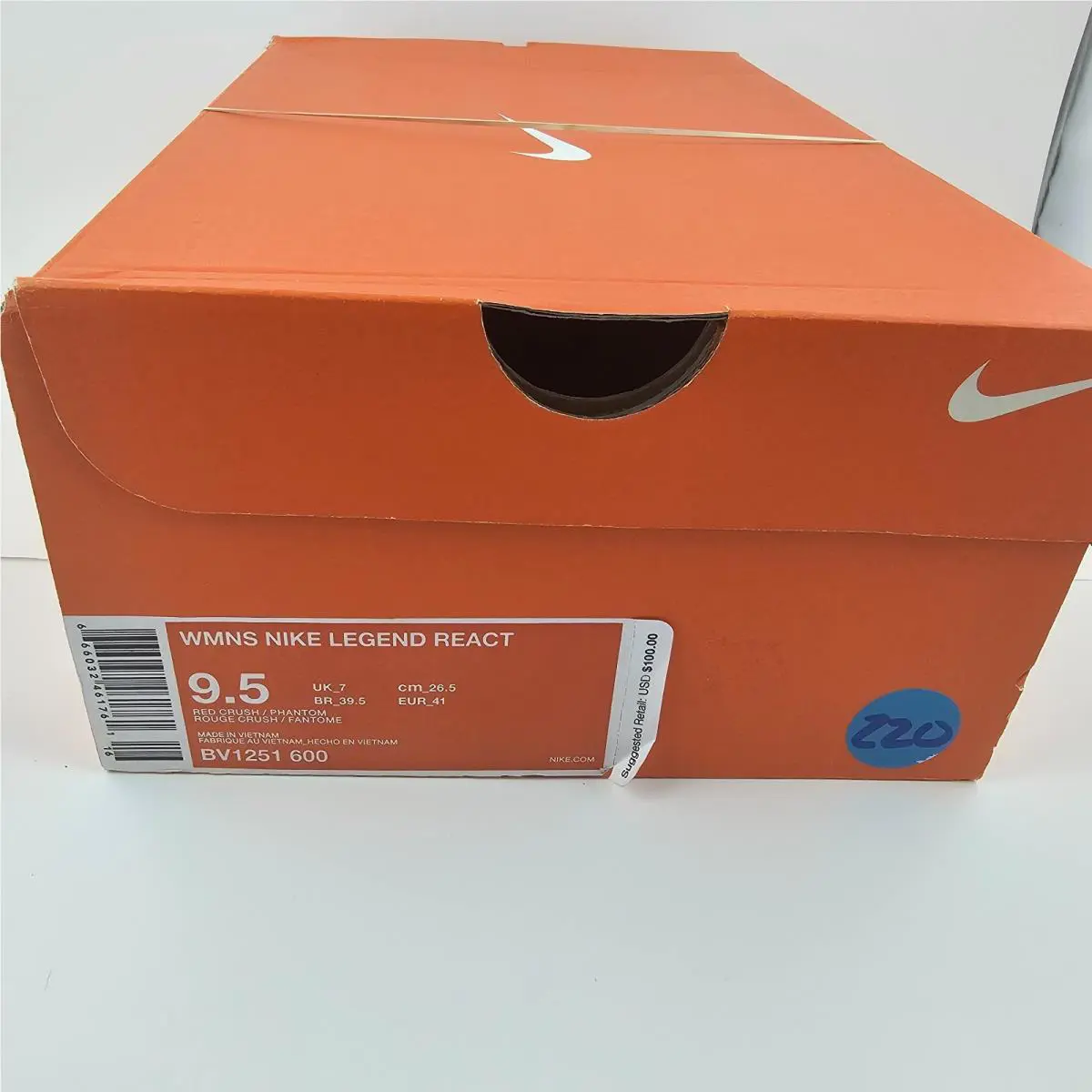 Nike shoes - Nike Legend React - Legend React - BV1251-600 - Red (UPC: 666032461761) 10