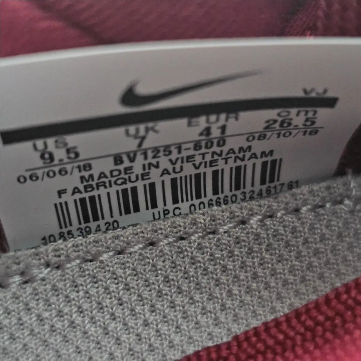 Nike shoes - Nike Legend React - Legend React - BV1251-600 - Red (UPC: 666032461761) 9