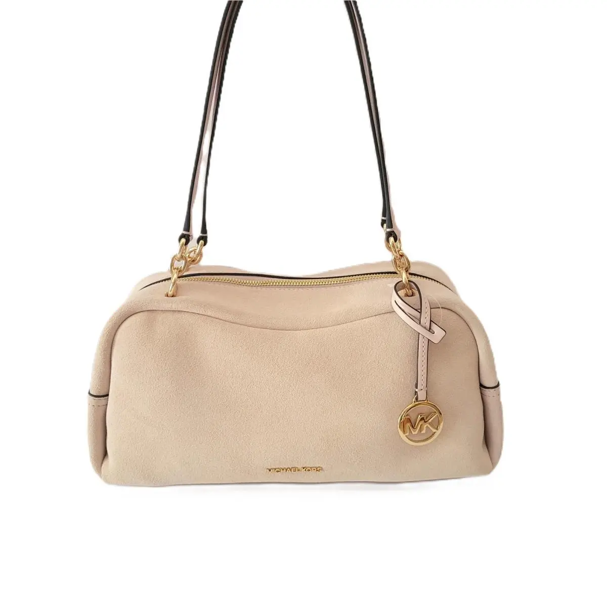 Michael Kors Cecily Medium Shoulder Bag Handbag Powder Blush Suede Leather