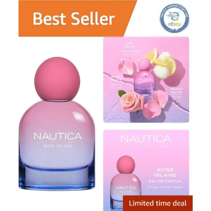 Mood-boosting Nautica Rose Island Eau De Parfum 1.6 Fl Oz - Embrace The Sea