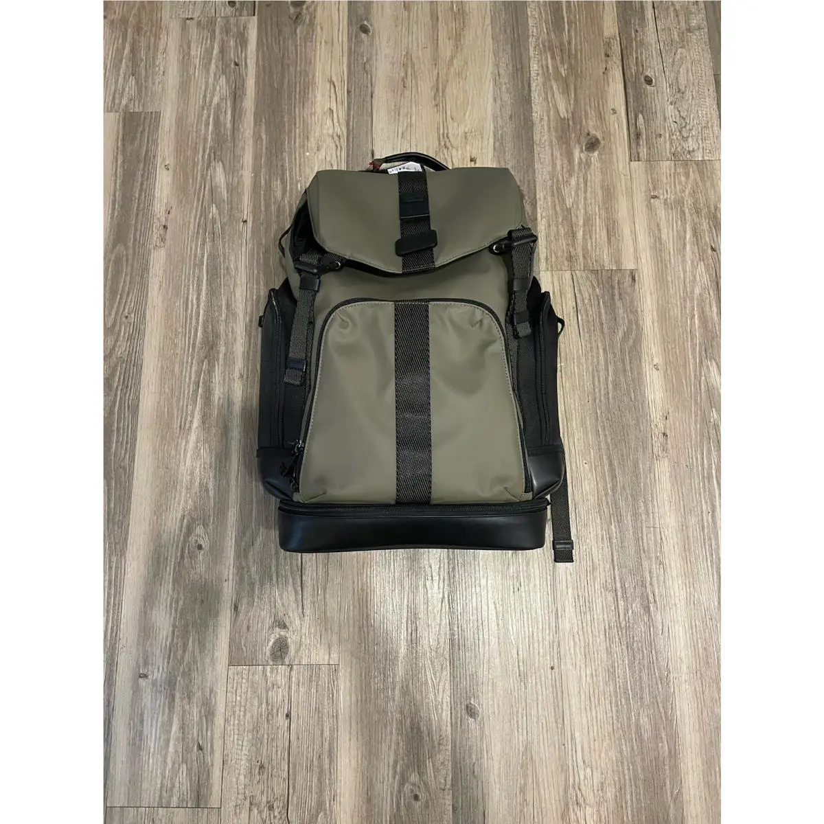 Tumi Carlisle 20.0” Military Inspired Flap Lid Backpack - Sage Green Black