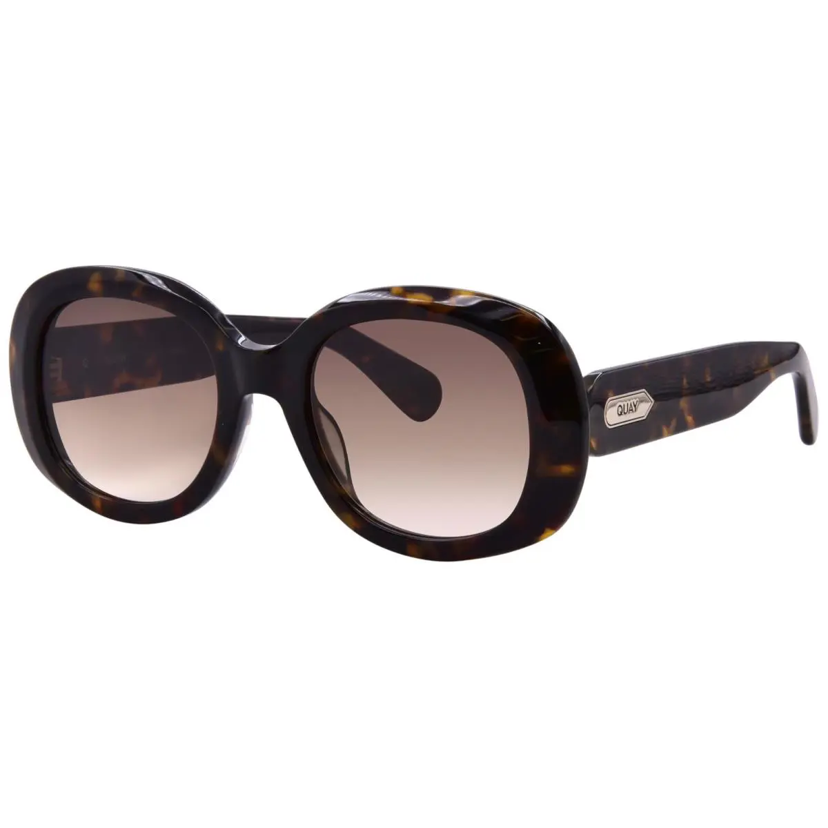 Quay Impromptu NO-NS-2328 Blkyl/smk Sunglasses Women`s Black/yellow/smoke 52mm by QUAY