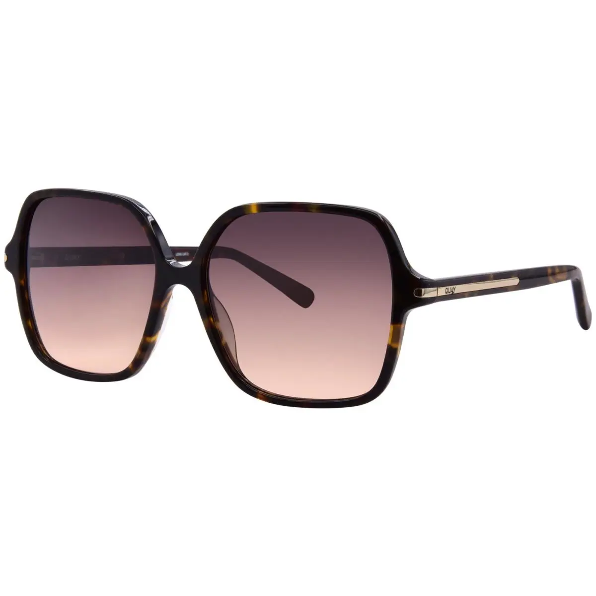 Quay Press Tour NO-NS-2552 Nutrt/doe Sunglasses Women`s Tortoise/brown Lens 60mm by QUAY