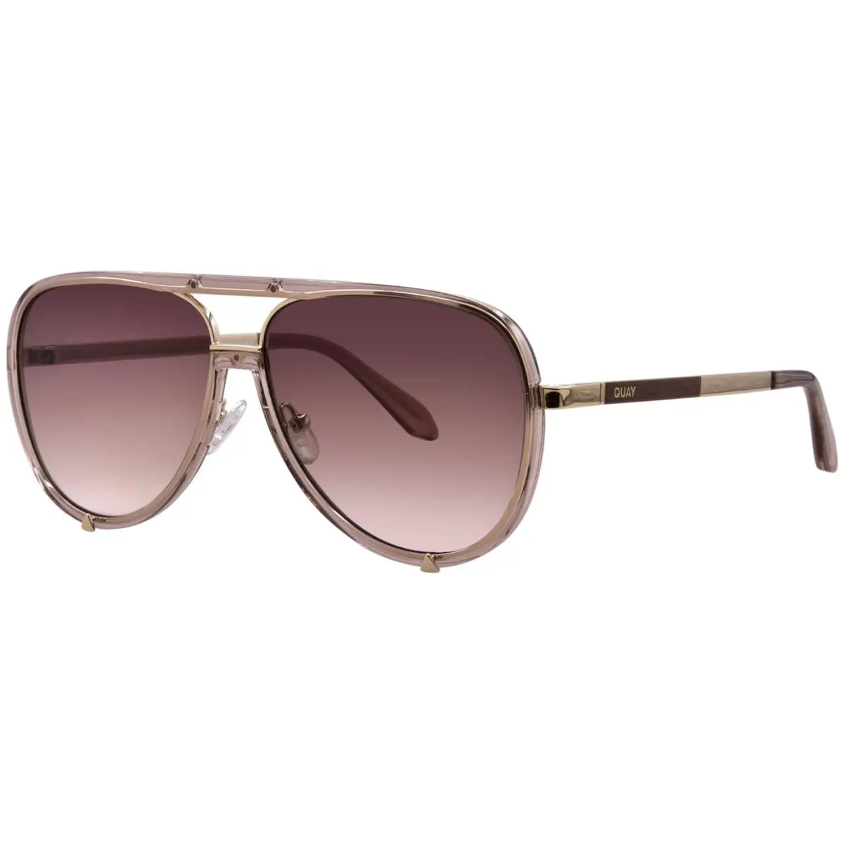 Quay High Profile NO-NS-2564 Doe/brn Sunglasses Women`s Doe/brown Pilot 60mm