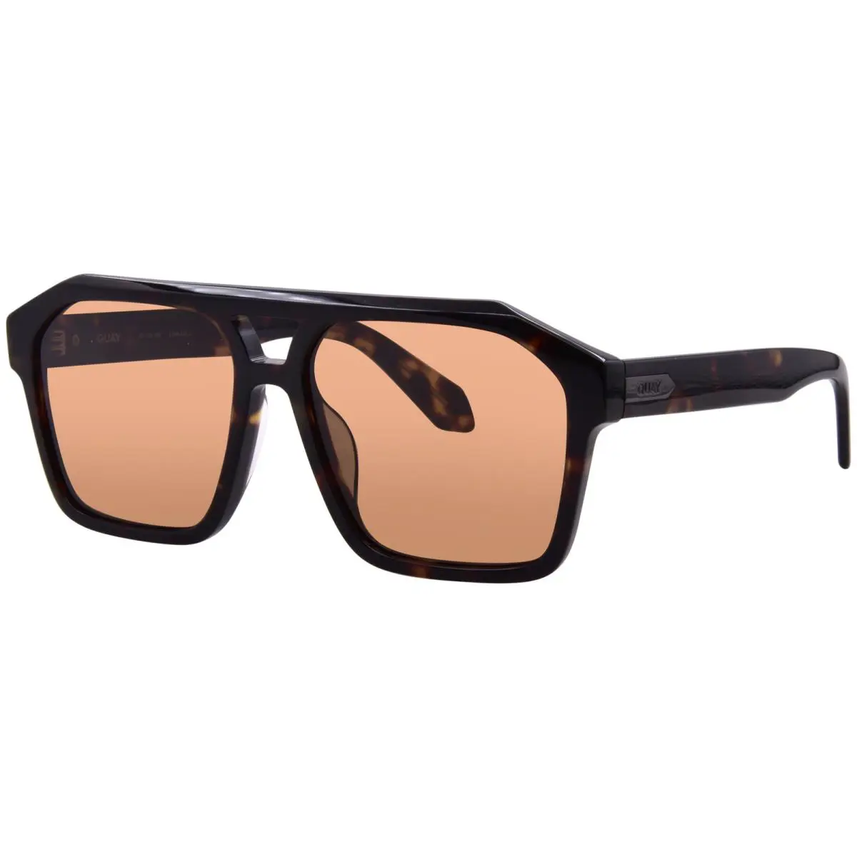 Quay Soundcheck NO-NS-2592-DTRT/BRN Sunglasses Men`s Dark Havana/brown 57mm