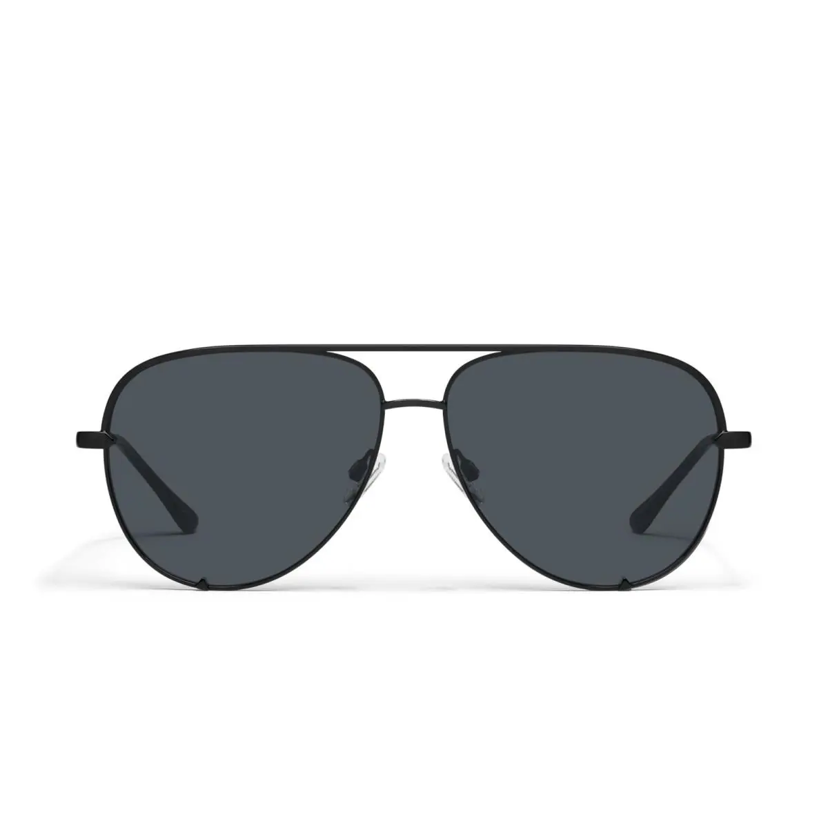 Quay Australia Polarized High Key Mini 53mm Lens Aviator Sunglasses Black Smoke
