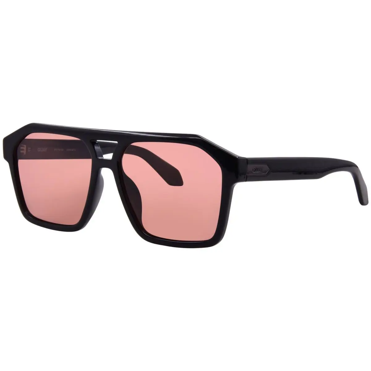 Quay Soundcheck NO-NS-1932-BLK/APPRP Sunglasses Men`s Black/apricot/purple 57mm