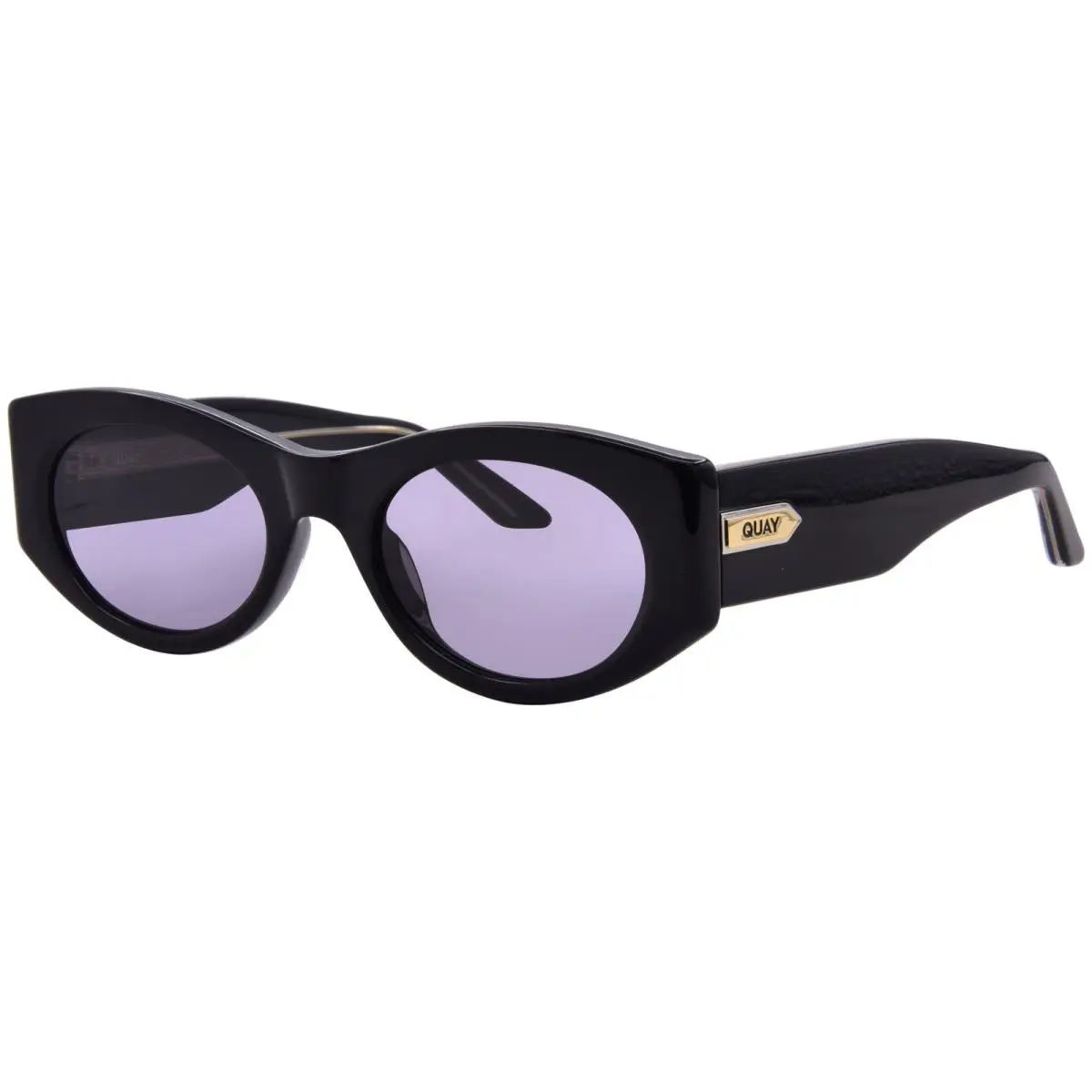 Quay So What NO-NS-2263-BLK/SMK Sunglasses Women`s Black/smoke Round Shape 53mm