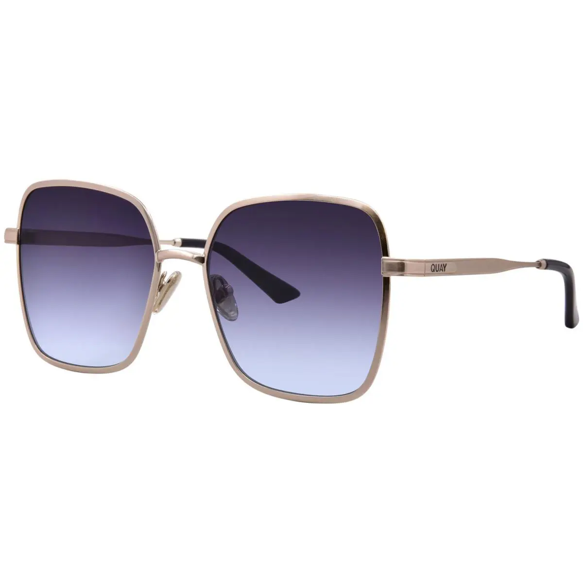 Quay 5TH-AVE NO-NS-2815 Bgl/blkaq Sunglasses Women`s Gold/gray Gradient 58mm by QUAY