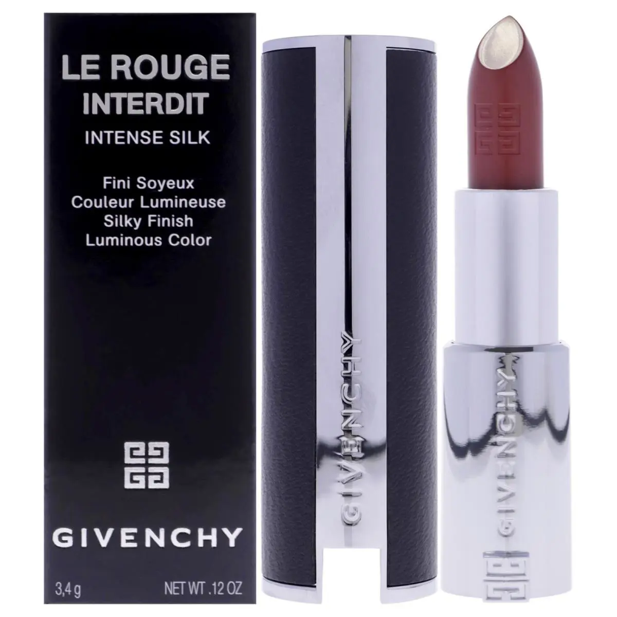 2 Pack Le Rouge Interdit Intense Silk Lipstick-228 Rose Fume by Givenchy-0.12 oz