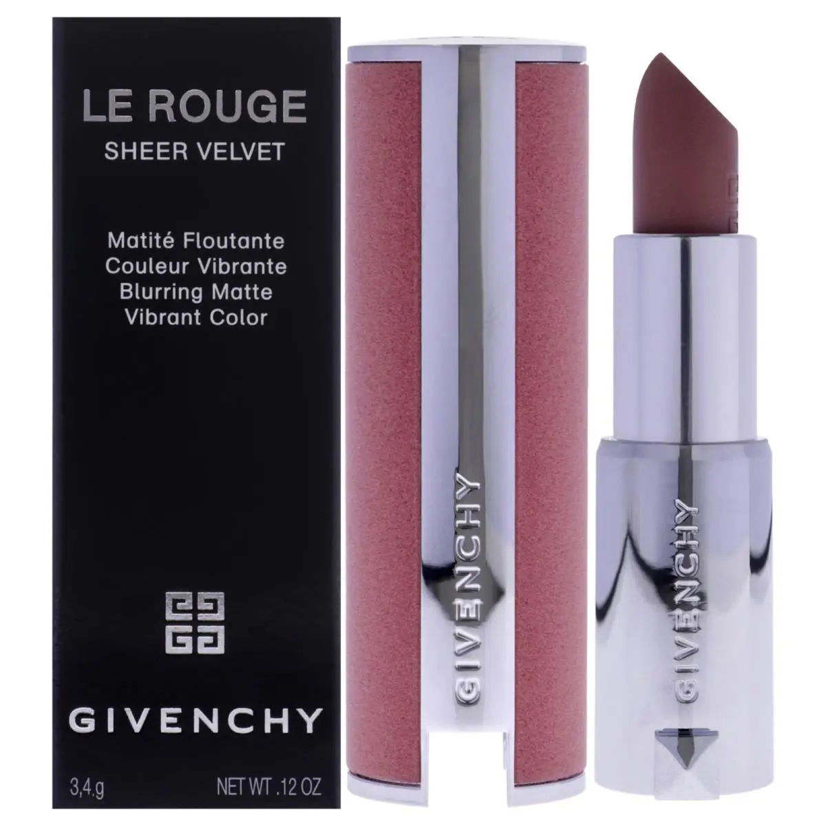 2 Pack Le Rouge Sheer Velvet Matte Lipstick - 10 Beige by Givenchy- 0.12 oz