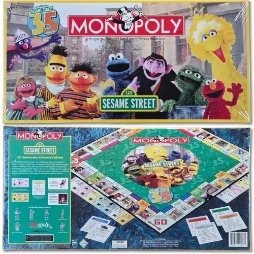 Monopoly Sesame Street 35th Anniv Edition Board Game 2004