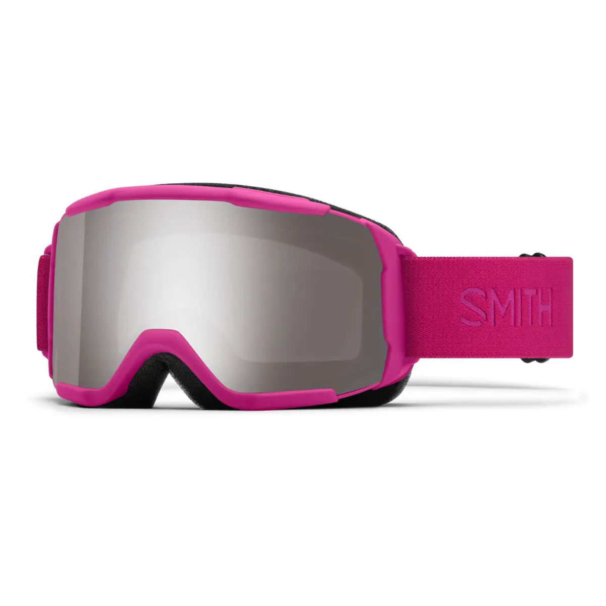 Smith Women`s Showcase Otg Over The Glasses Ski Snowboard Snowmobile Mirror Lens - Frame: Fuchsia, Lens: ChromaPop Sun Platinum Mirror