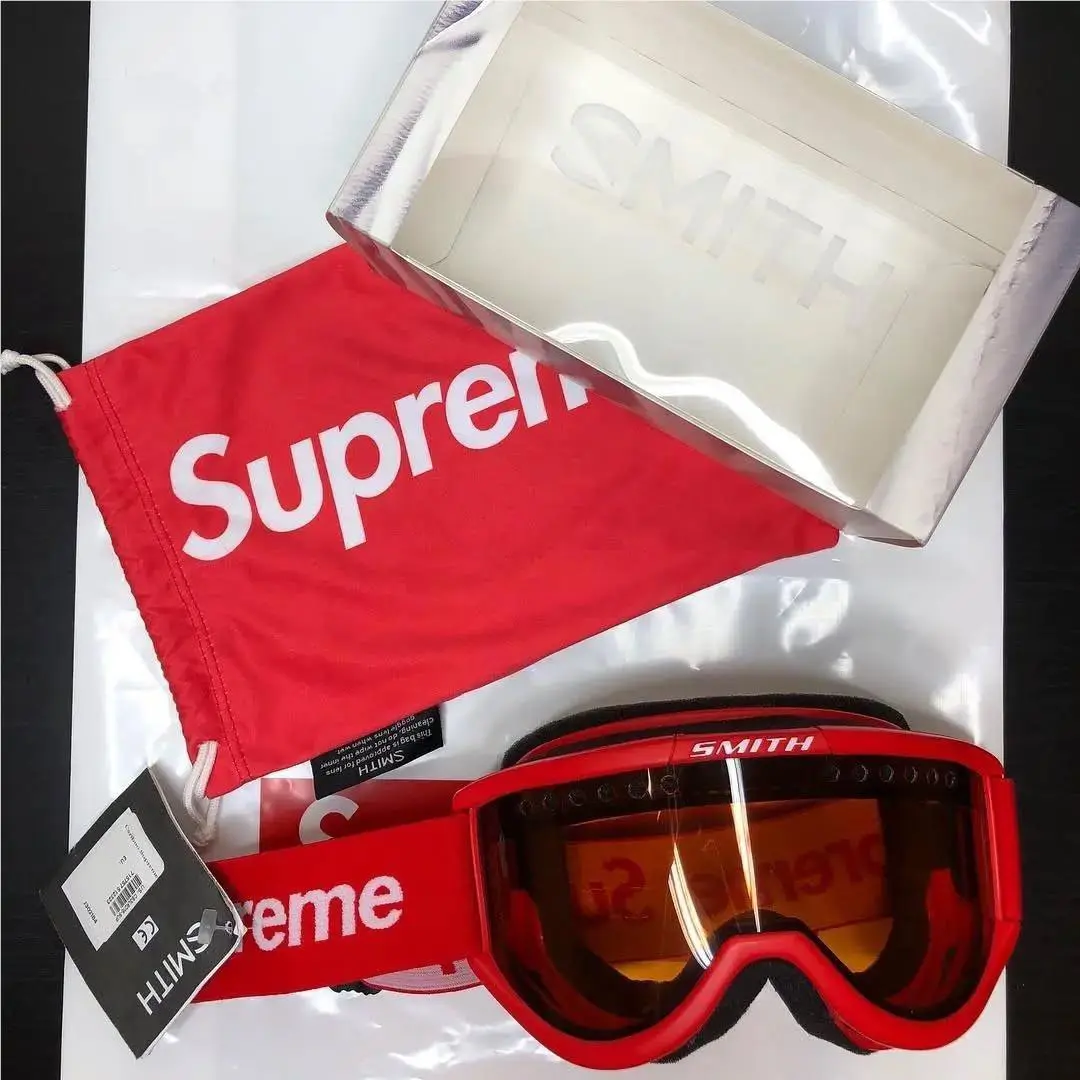 Supreme X Smith Ski Snowboard Goggles Red FW15 Limited Ed 2026