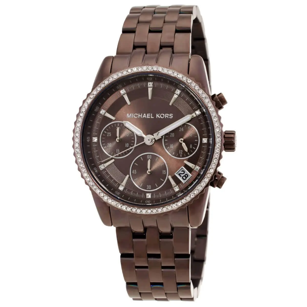 Michael Kors Mini Bryant Pave Chronograph Quartz Ladies Watch MK7559